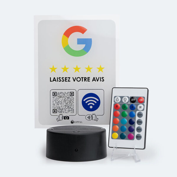 Support Avis Google – Totem LED NFC + QR Code | avis clients – Image 2